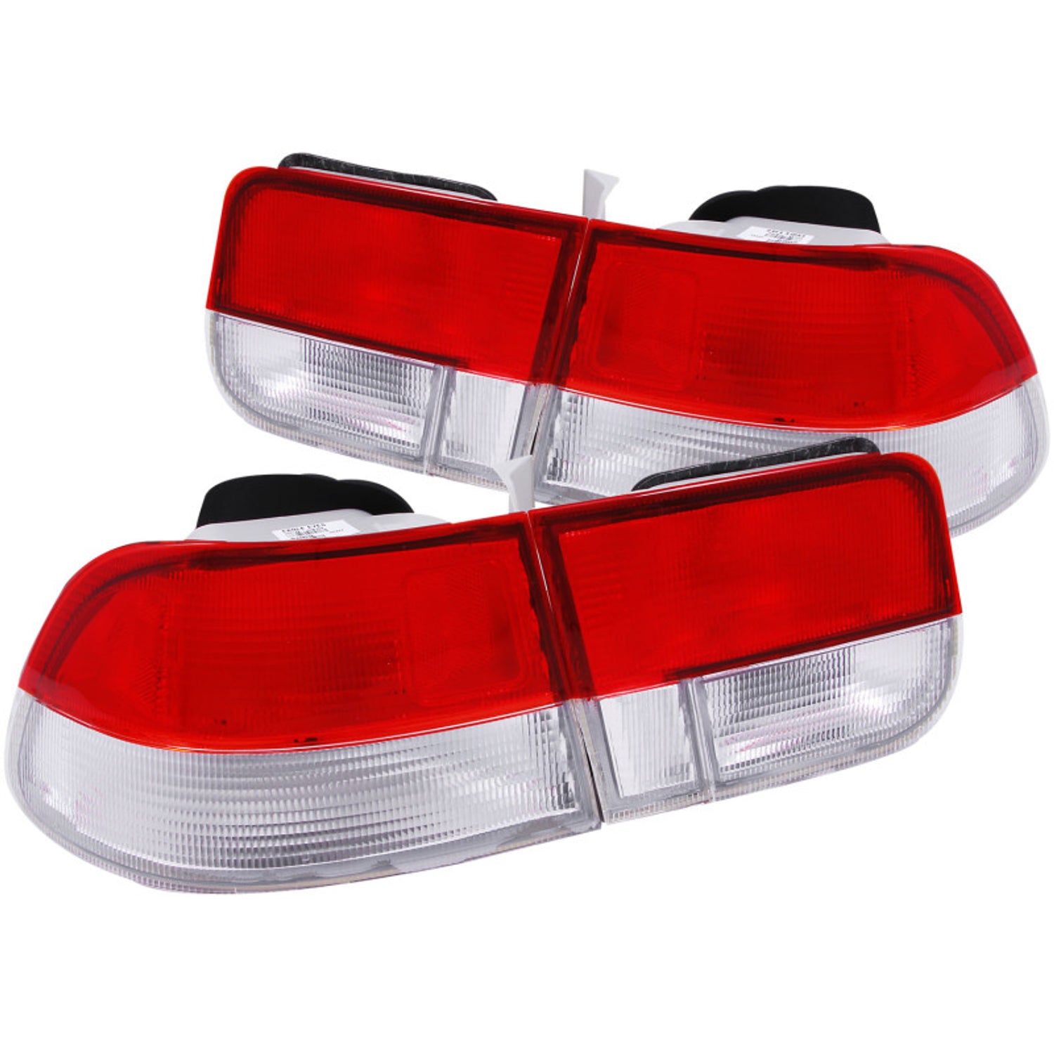 4pcs Red/Clear Taillights <br> 96-00 Honda Civic
