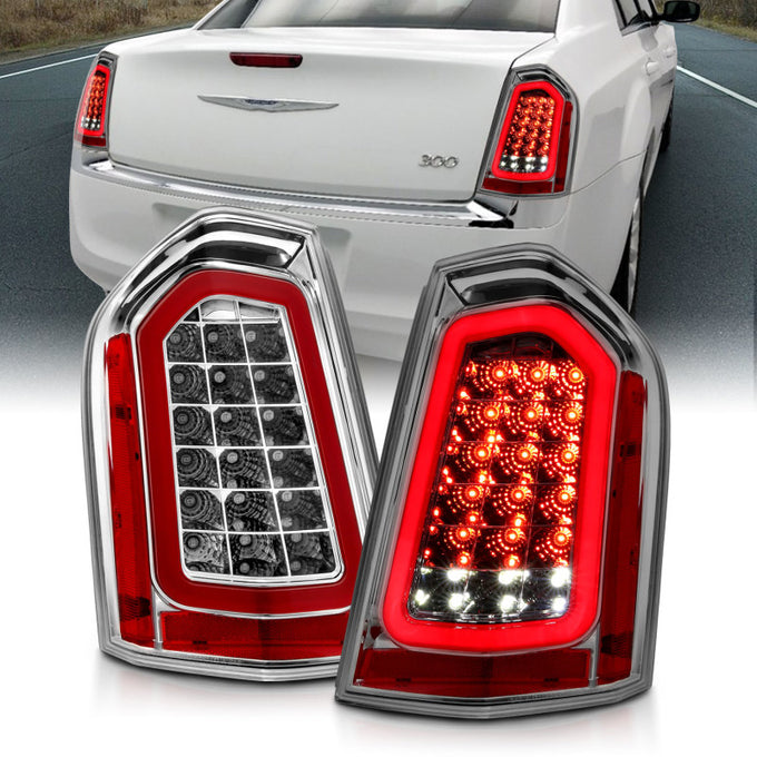 Chrome LED Sequential Taillights <br> 11-14 Chrysler 300