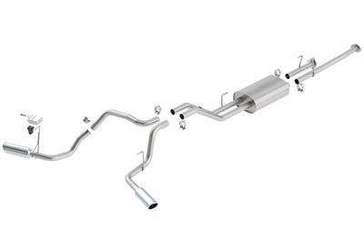Touring Cat-Back Exhaust System <br> 09-12 Toyota Tundra Crew/Extended/Standard Cab
