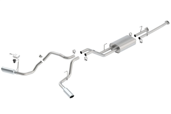 Touring Cat-Back Exhaust System <br> 09-12 Toyota Tundra Crew/Extended/Standard Cab