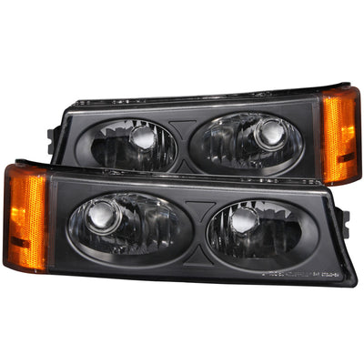 Black Parking Lights <br> 03-06 Chevy Silverado 1500 2500 3500