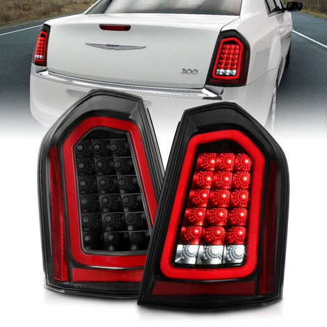 Black LED Sequential Taillights <br> 11-14 Chrysler 300