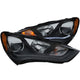 Black Plank Style LED DRL Projector Headlights<br> 13-15 Hyundai Genesis