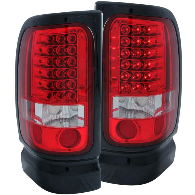Red/Clear LED Taillights <br> 94-01 Dodge Ram