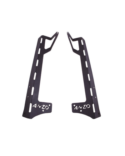 LED Bar Windshield Mounting Brackets<br> 07-15 Jeep Wrangler
