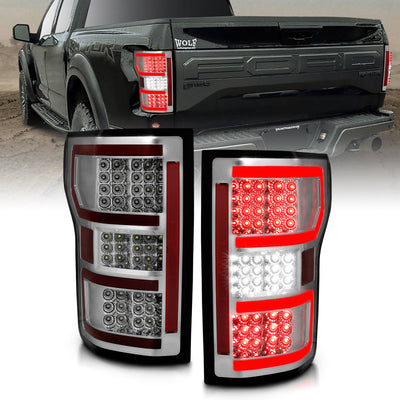 Chrome LED Taillights <br> 18-19 Ford F-150