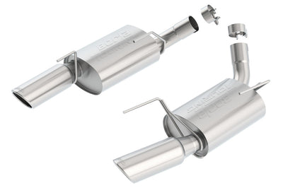 Touring Axle-Back Exhaust System <br> 05-09 Mustang GT 07-09 Shelby GT500 08-09 GT500KR