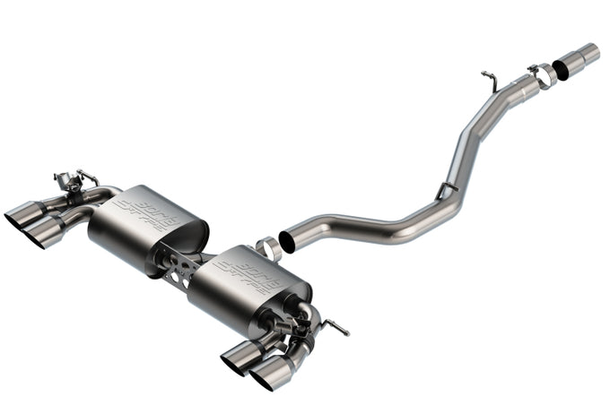 S-Type Cat-Back Exhaust System <br> 18-19 Volkswagen Golf R 2L L4 Hatchback AWD