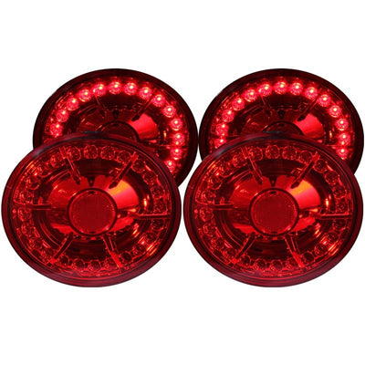 4pcs Red LED Taillights <br> 05-10 Chevy Corvette