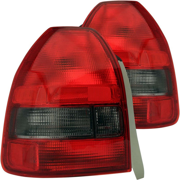 Red/Smoke Taillights <br> 96-00 Honda Civic