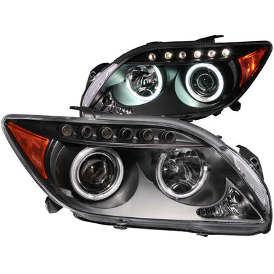 Black LED Halo Projector Headlights <br> 05-10 Scion Tc
