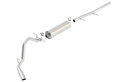 Touring Cat-Back Exhaust System <br> 09-10 Chevy Silverado 1500 L Crew Cab Pickup