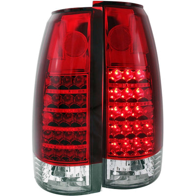 Red/Clear LED Taillights <br> 99-00 Cadillac Escalade