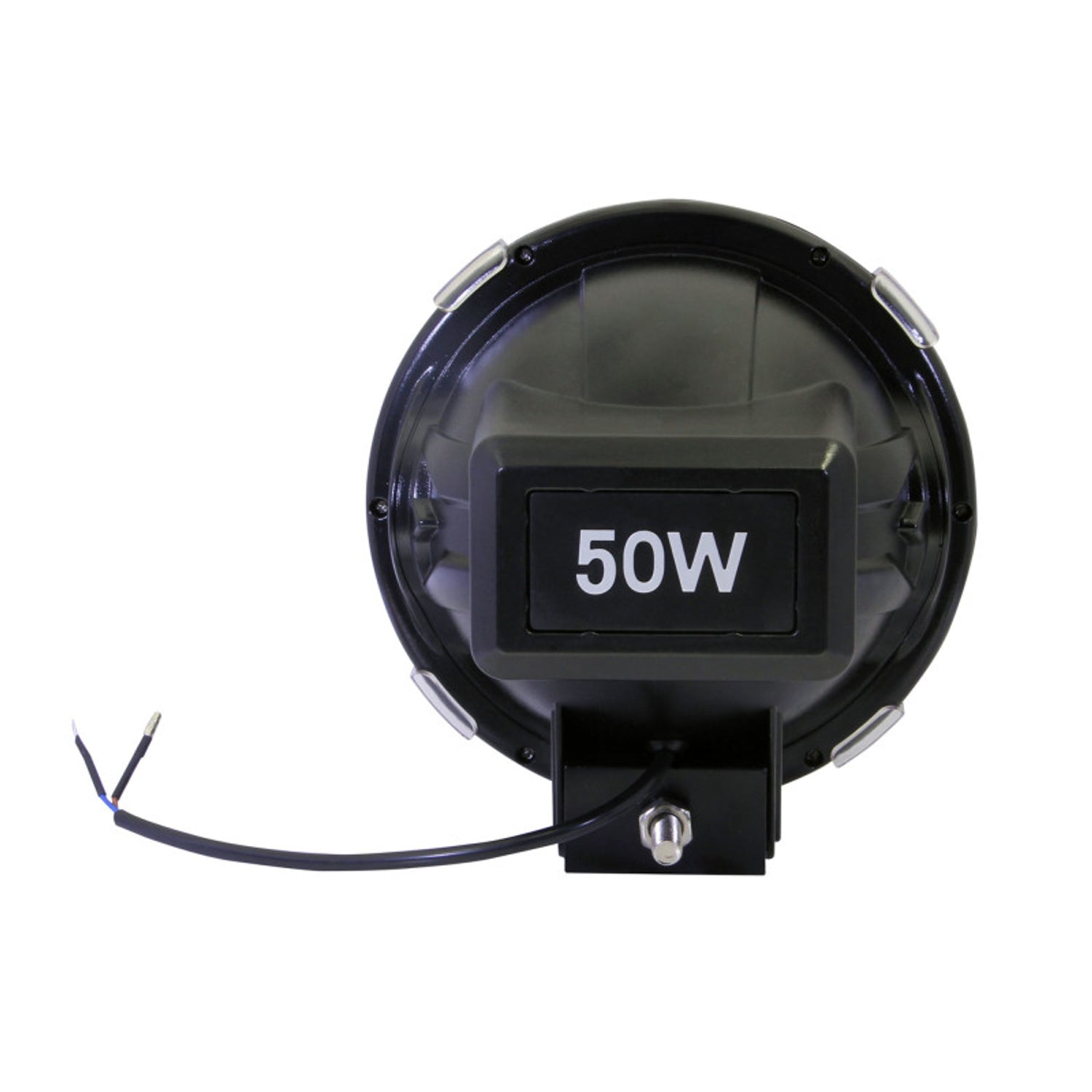 50 Watt 7in HID Off Road Fog Light w/USA Red Bezel<br> Universal