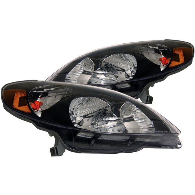 Black Crystal Headlights <br> 03-08 Toyota Matrix