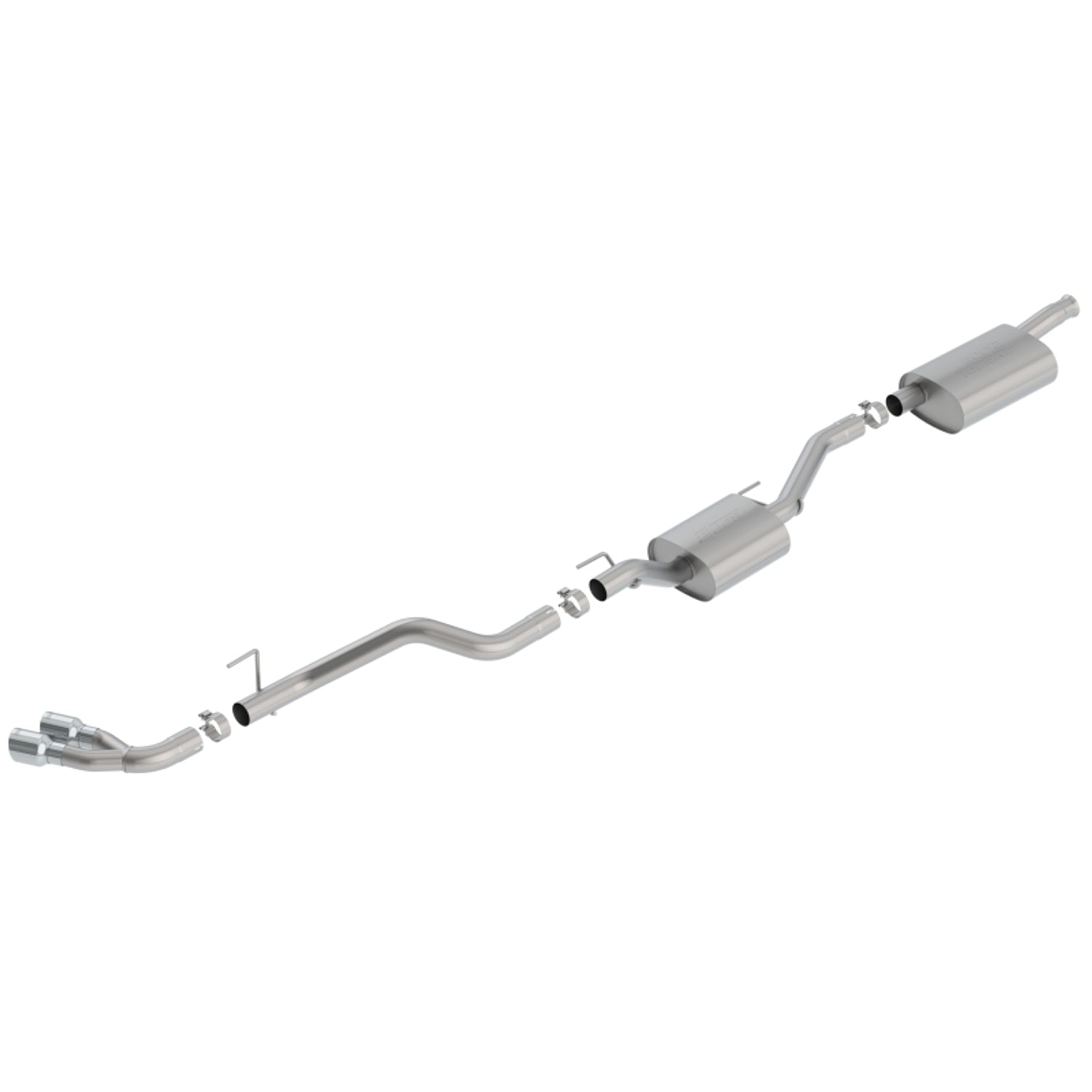 Touring Cat-Back Exhaust System <br> 20-22 Jeep Gladiator 3.6L V6