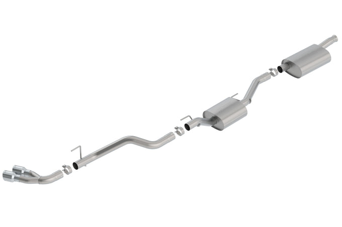 Touring Cat-Back Exhaust System <br> 20-22 Jeep Gladiator 3.6L V6