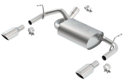 Touring Axle-Back Exhaust System <br> 12-17 Jeep Wrangler 3.6L 2018 Jeep Wrangler JK