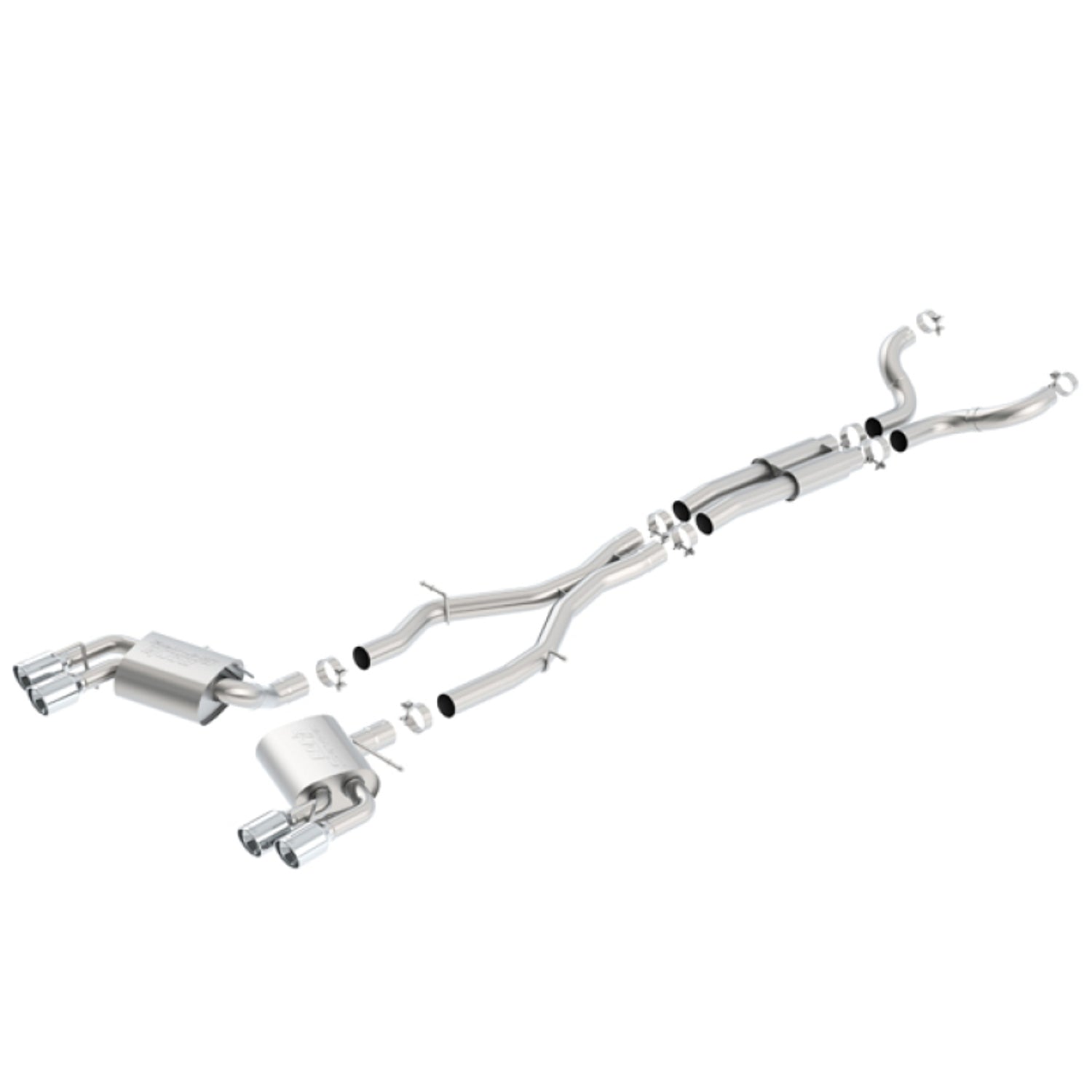 S-Type Cat-Back Exhaust System <br> 16-23 Chevy Camaro SS 6.2L V8