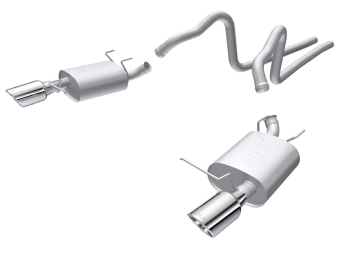 S-Type Cat-Back Exhaust System <br> 11-14 Ford Mustang 3.7L V6