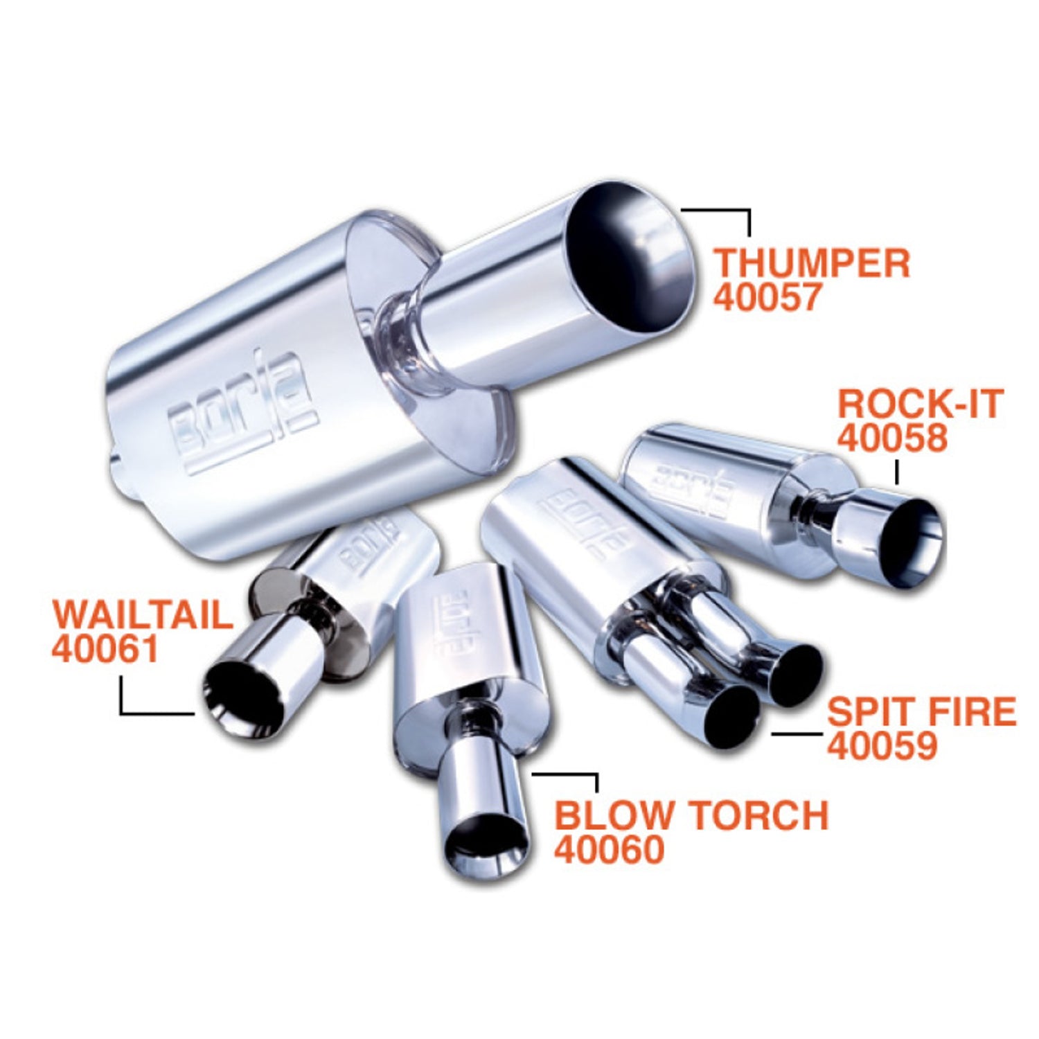 Wailtail Boomers Muffler 2.25in. In 4in Tip <br> Universal Fit