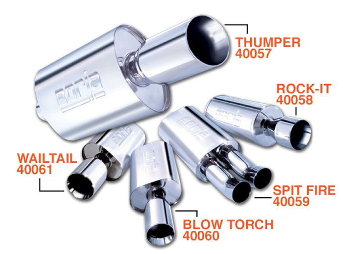 Wailtail Boomers Muffler 2.25in. In 4in Tip <br> Universal Fit
