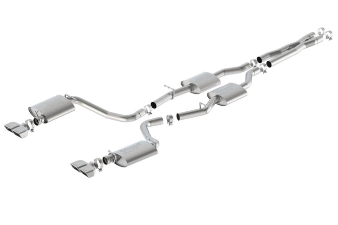 S-Type Cat-Back Exhaust System <br> 15-23 Dodge Challenger 5.7L V8 Without MDS