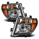 Black Amber Crystal Headlights <br> 05-08 Nissan Pathfinder