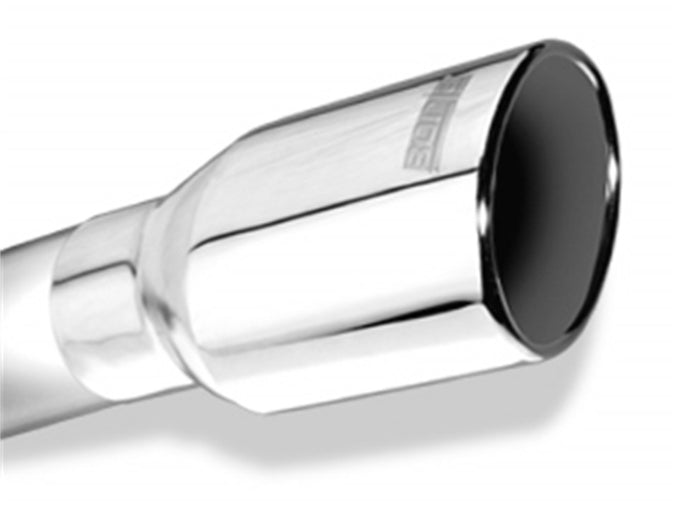 Polished Tip Single Round Rolled Angle-Cut <br> Universal Fit w/Clamp