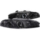 Black G2 LED Halo Projector Headlights <br> 97-99 Mitsubishi Eclipse