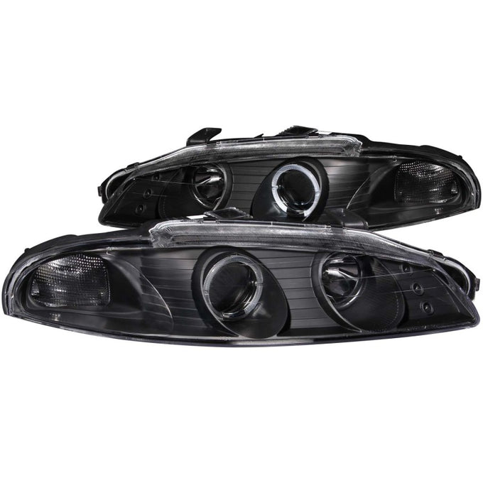 Black G2 LED Halo Projector Headlights <br> 97-99 Mitsubishi Eclipse