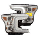 Chrome Projector Headlights Switchback w/Amber Corner<br> 18-19 Ford F-150
