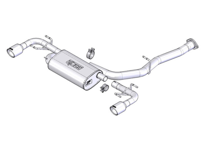 Cat-Back Exhaust System <br> 04-09 Mazda RX-8 1.3L