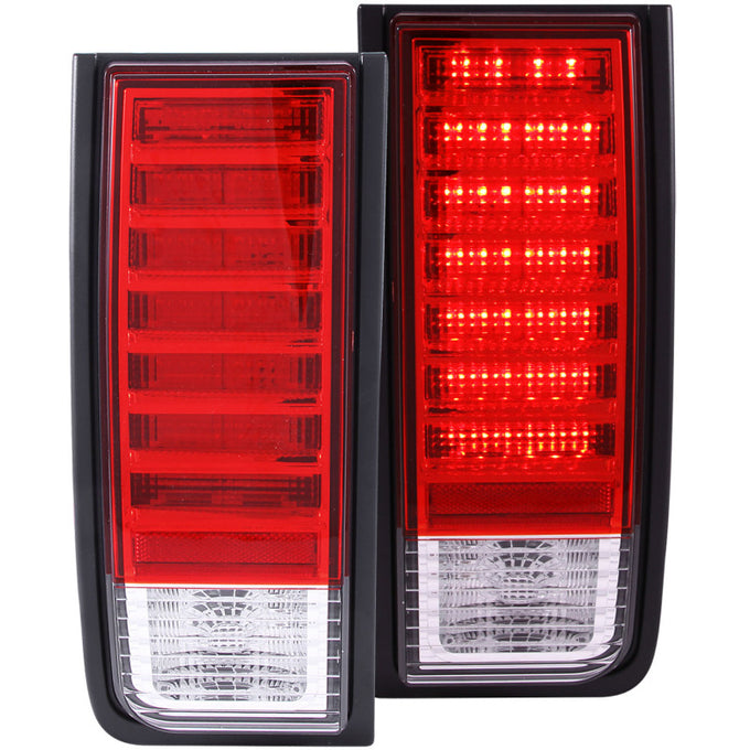 Red/Clear LED Taillights <br> 03-09 Hummer H2