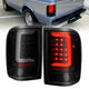 Black Housing Smoked Lens LED Tail Lights w/Light Bar <br> 93-97 Ford Ranger