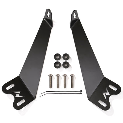 12in LED Bar Hood Mounting Brackets<br> 07-15 Jeep Wrangler