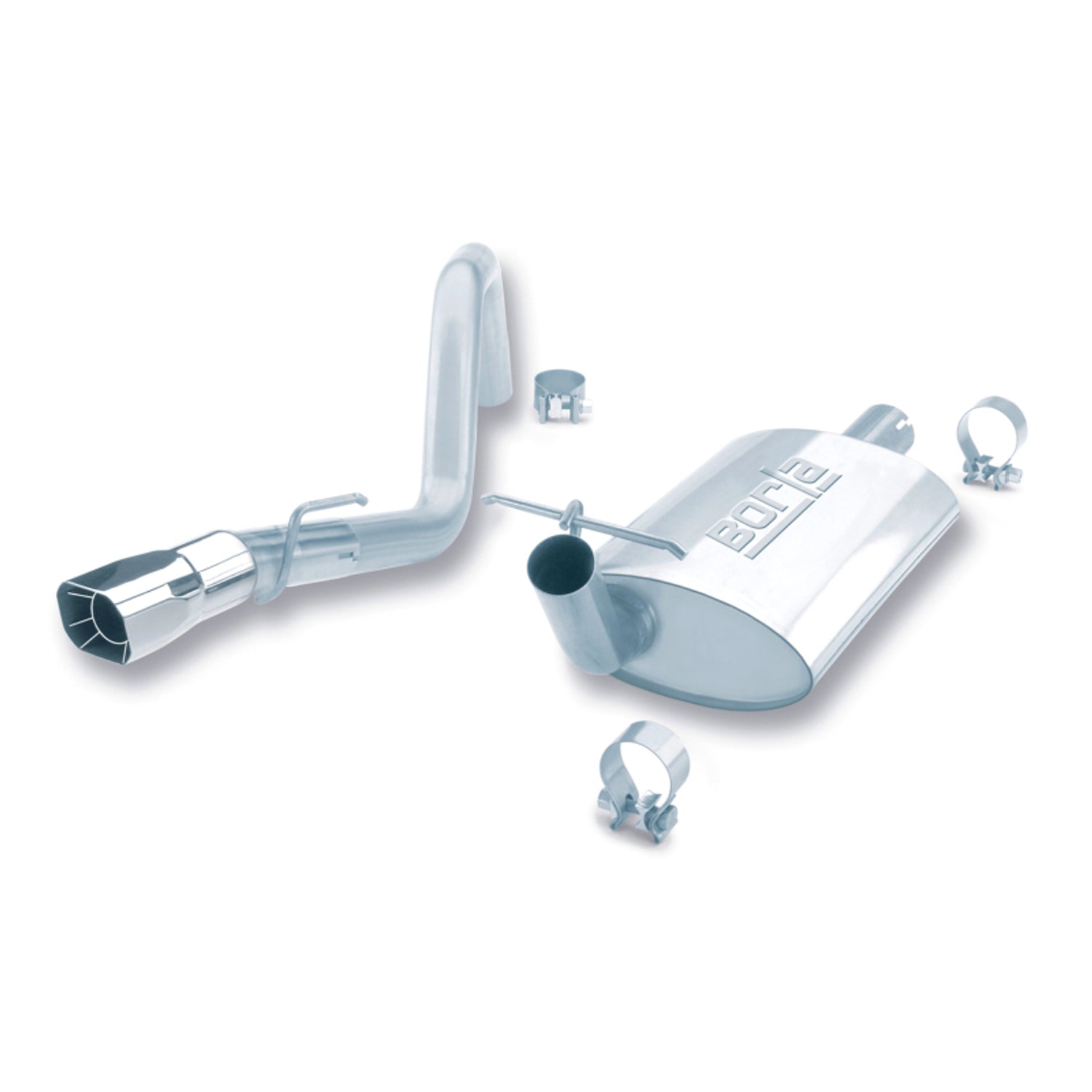 Touring Cat-Back Exhaust System <br> 91-95 Jeep Wrangler 4L L6
