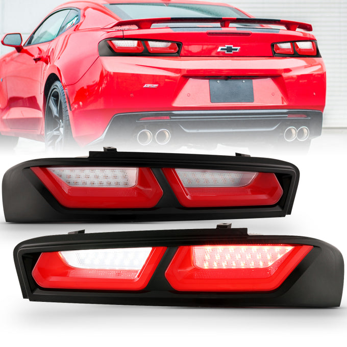 Red/Clear LED Taillights <br> 16-18 Chevy Camaro