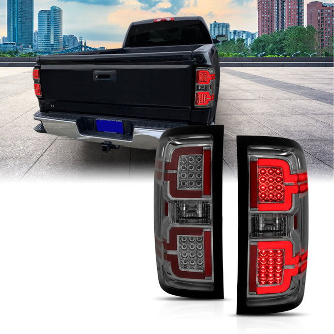 Smoke LED Taillights <br> 14-18 Chevy Silverado 1500 2500 3500 HD