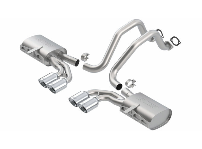 Touring Cat-Back Exhaust System <br> 97-04 Chevy Corvette 5.7L V8
