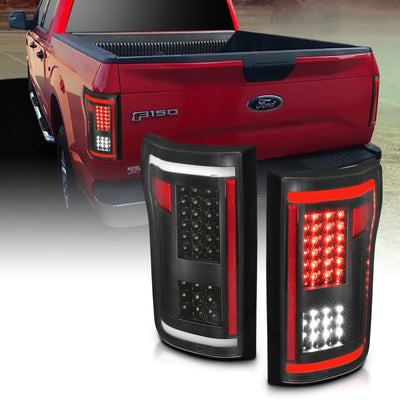 Black LED Taillights <br> 15-17 Ford F-150