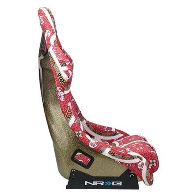 24 W X 36 H X 18 in.D Print Fixed Back Bucket Racing Seat<br>Universal