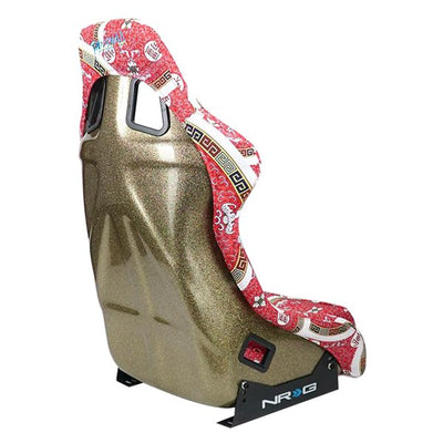 24 W X 36 H X 18 in.D Print Fixed Back Bucket Racing Seat<br>Universal