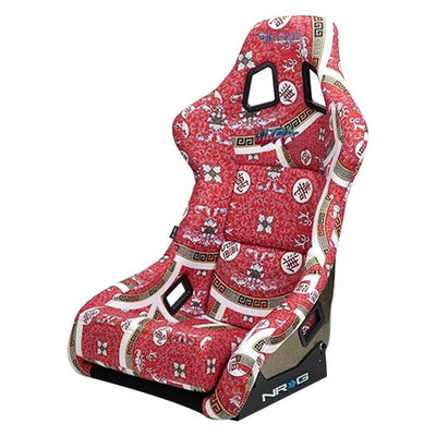 24 W X 36 H X 18 in.D Print Fixed Back Bucket Racing Seat<br>Universal