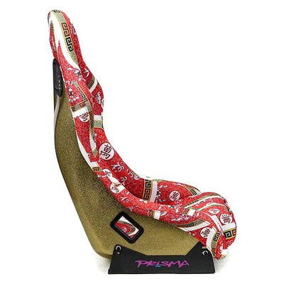 22 W X 34 H X 16 in.D Print Fixed Back Bucket Racing Seat<br>Universal
