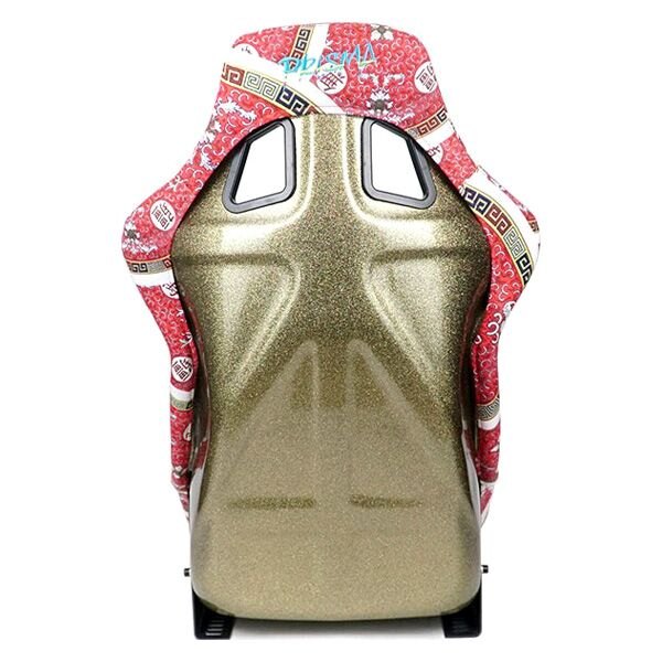 22 W X 34 H X 16 in.D Print Fixed Back Bucket Racing Seat<br>Universal