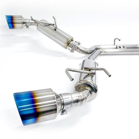 Titanium Catback Exhaust System 60mm to Dual 50mm<br> 13-22 Subaru BRZ/ Scion FRS