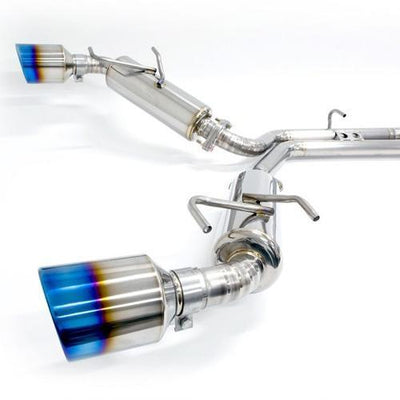 Titanium Catback Exhaust System 60mm to Dual 50mm<br> 13-22 Subaru BRZ/ Scion FRS