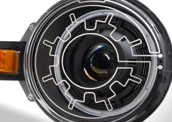 Bi-LED Projector Headlights (Heated Lens) <br> 21-25 Ford Bronco