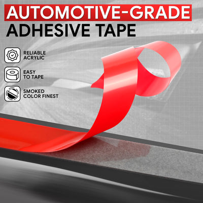 2Pcs Window Visors Guard Deflector <br> 92-24 Ford E-150 E-250 E-350 E-450 Super Duty